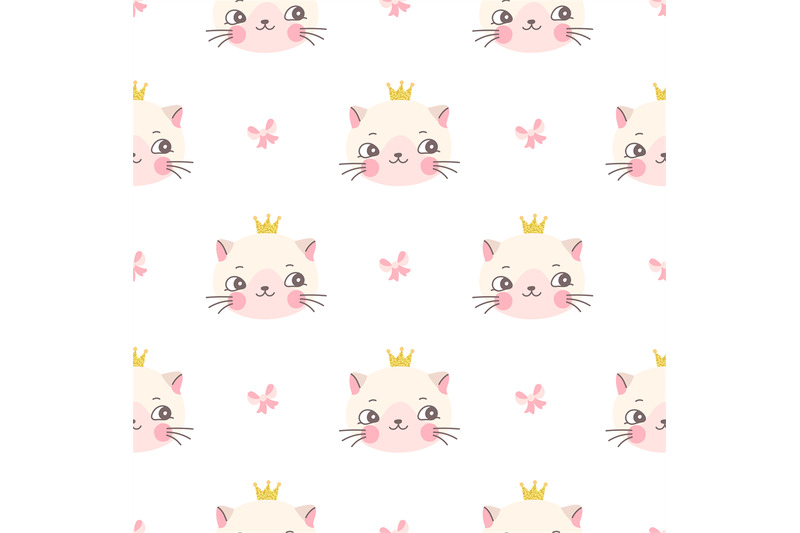 cat-princess-seamless-pattern-kitty-in-gold-crown-cute-funny-print-f