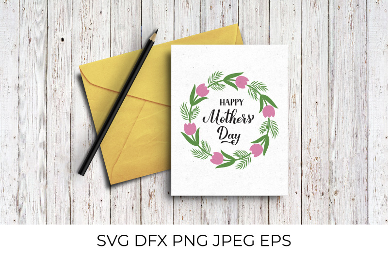 happy-mothers-day-svg-calligraphy-and-floral-wreath-nbsp