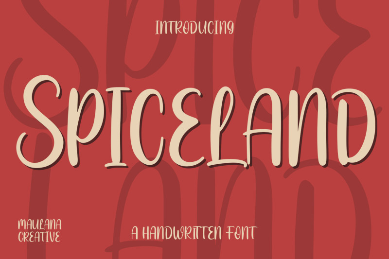 spiceland-handwritten-display-font