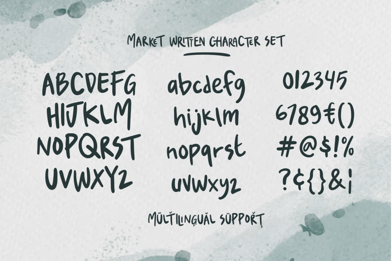 market-written-handwriting-font