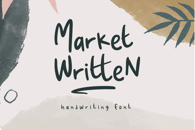 market-written-handwriting-font