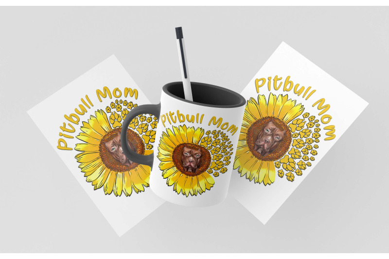 pitbull-mom-sunflower-sublimation