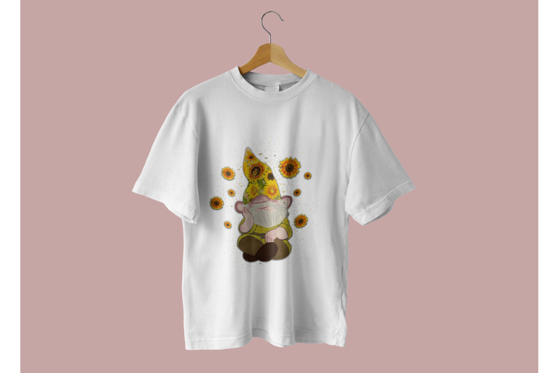 gnome-besides-sunflower-sublimation