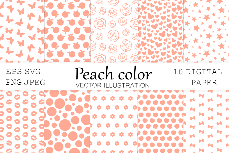 peach-digital-paper-peach-color-digital-paper