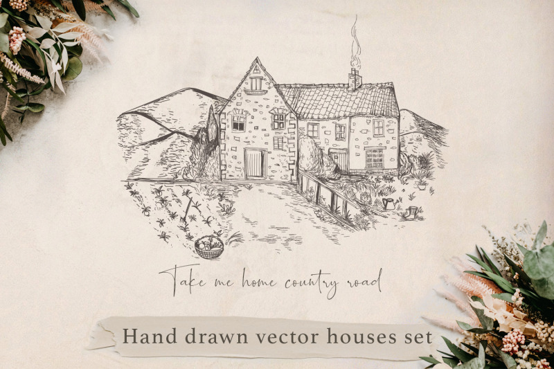 collection-from-4-hand-drawn-rustic-cute-farm-houses