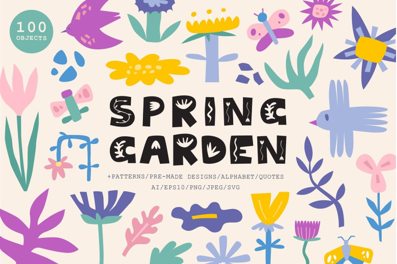 spring-garden-clipart-patterns