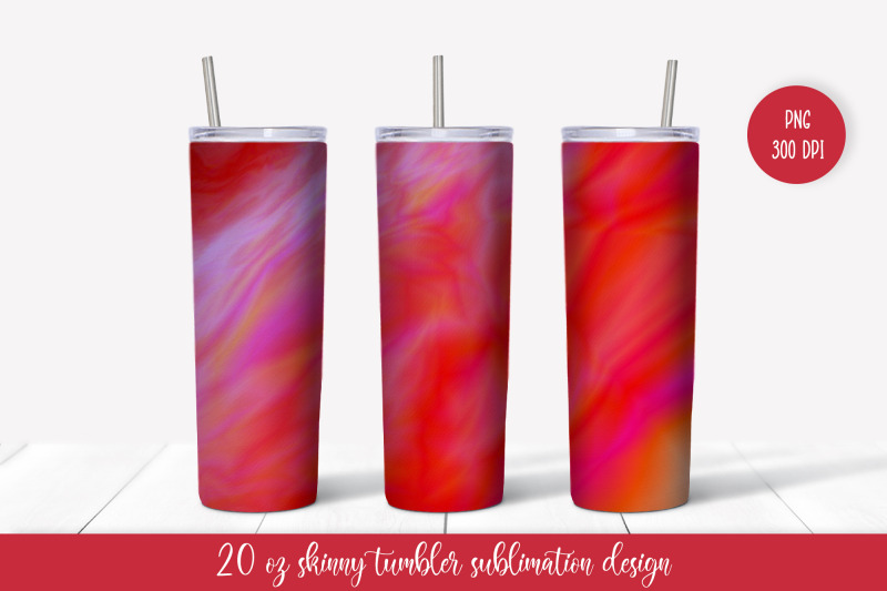 red-tumbler-sublimation-wrap-marble-texture-tumbler-design