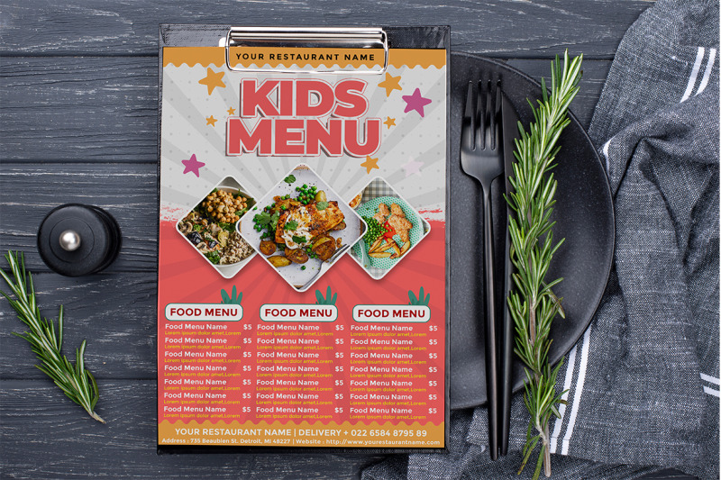 kids-menu-flyer