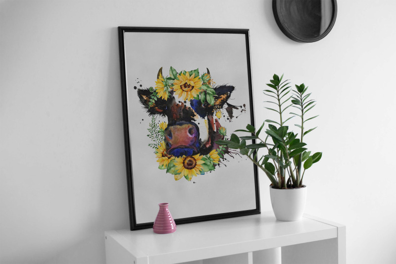 cow-sunflower-monogram-sublimation