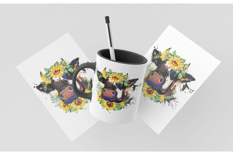 cow-sunflower-monogram-sublimation