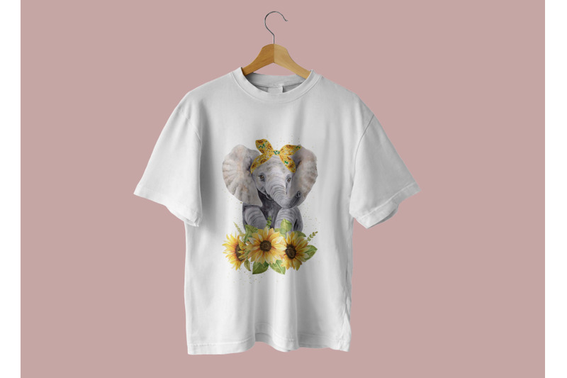 elephant-sunflower-sublimation