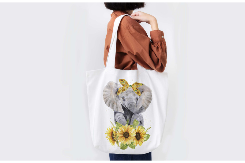 elephant-sunflower-sublimation