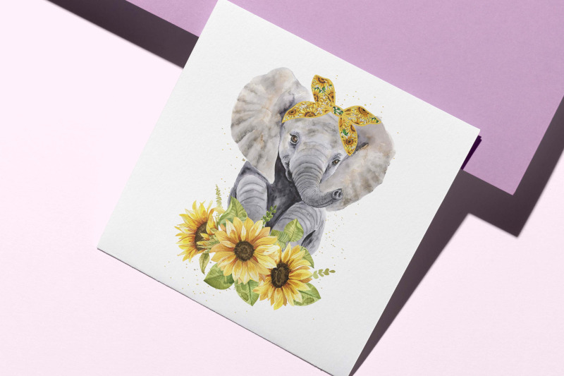 elephant-sunflower-sublimation