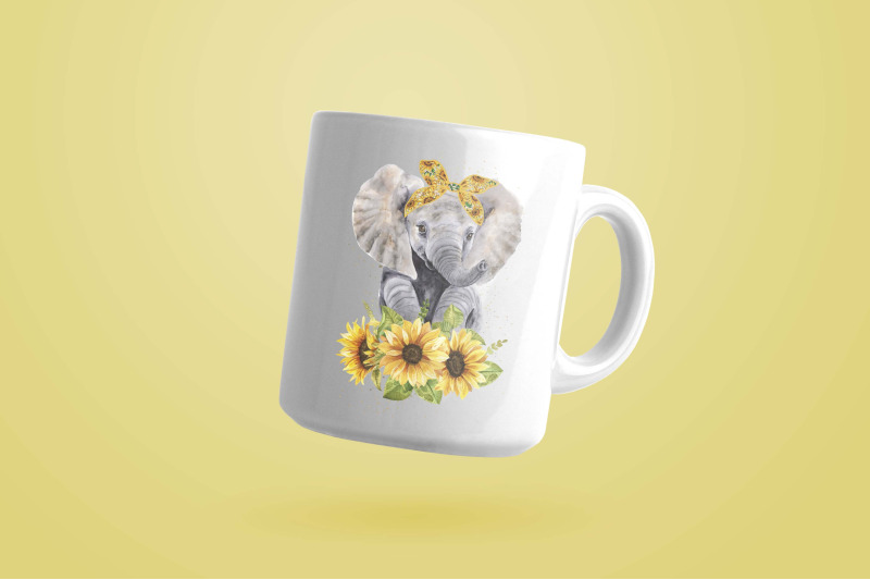 elephant-sunflower-sublimation