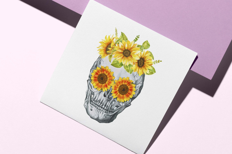 sunflower-skull-sublimation