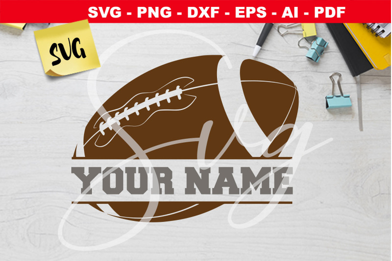 american-football-name-frame-svg