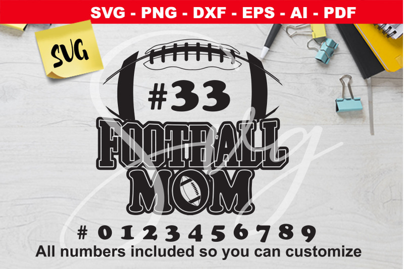 american-football-mom-custom-numbers-svg