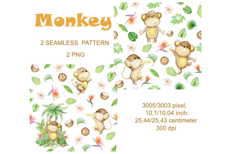 watercolor-monkeys-clipart-cute-tropical-monkeys-for-instant-downlo