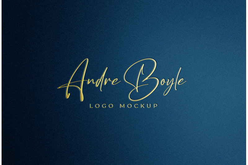 golden-logo-mockup-on-blue-background