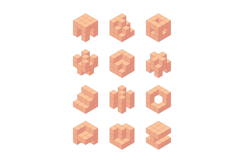 wooden-cubes-isometric-blocks-for-game-kids-square-toys-garish-vector