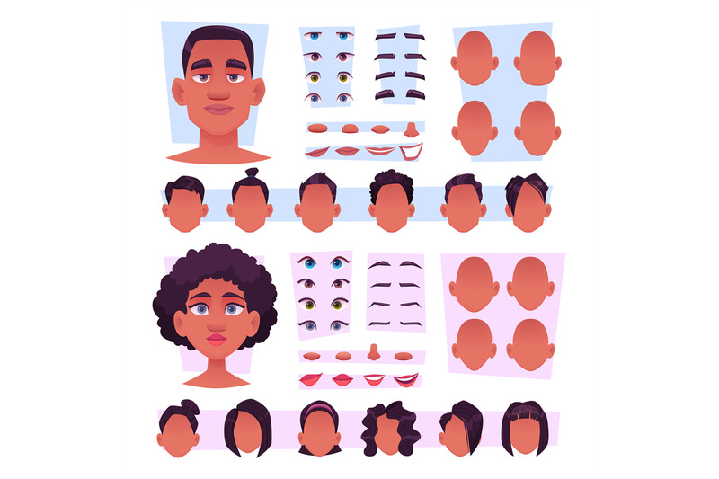 afro-characters-stylish-african-persons-avatar-creation-kit-big-eyes