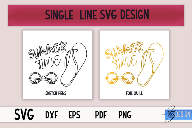 summer-single-line-svg-foil-quill-summer-engraving-tools