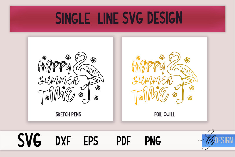 summer-single-line-svg-foil-quill-summer-engraving-tools