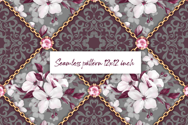 chains-and-flowers-seamless-pattern