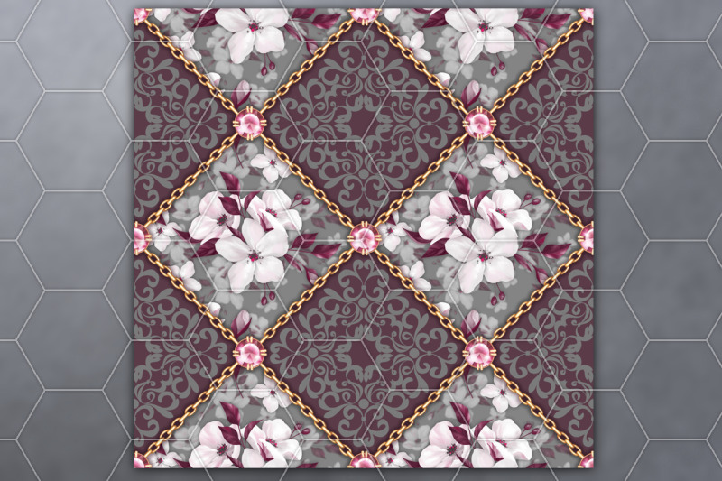 chains-and-flowers-seamless-pattern