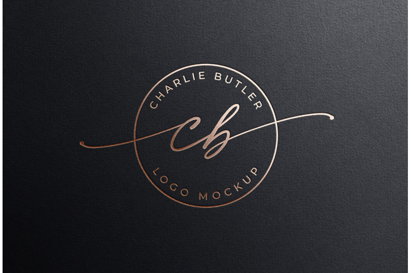 debossed-feminine-rose-gold-foil-logo-mockup-on-black-paper