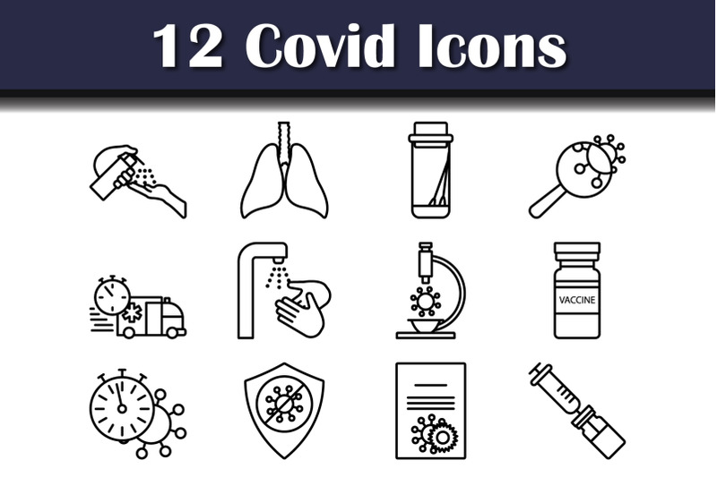 covid-icon-set