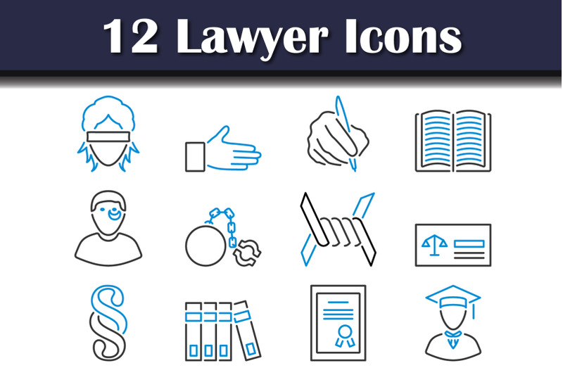 lawyer-icon-set