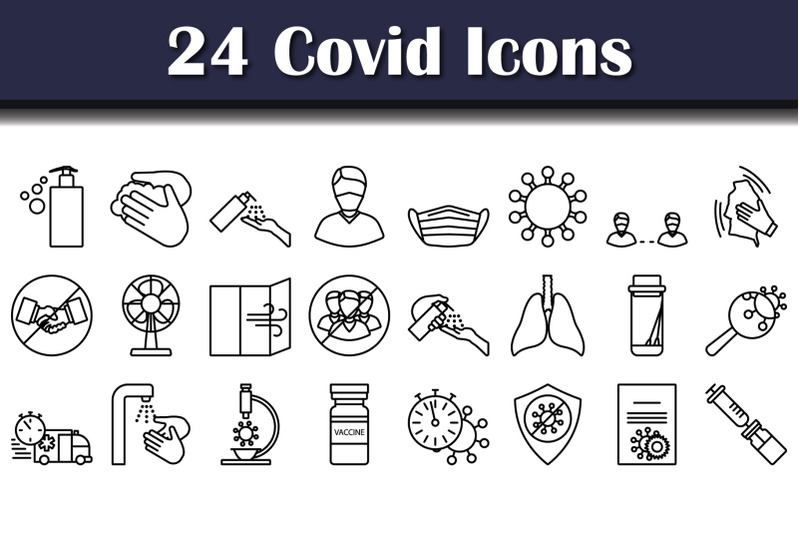 covid-icon-set