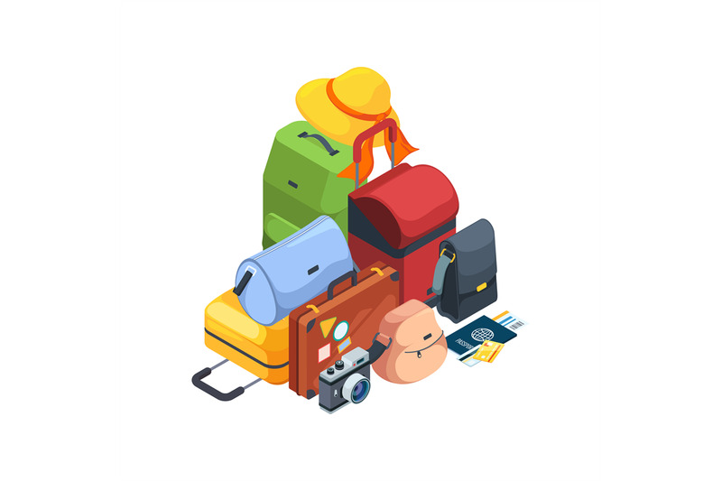 travel-luggage-airport-bags-collection-3d-isometric-travelling-pack-f