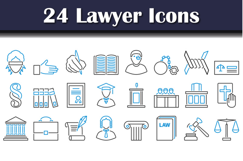 lawyer-icon-set