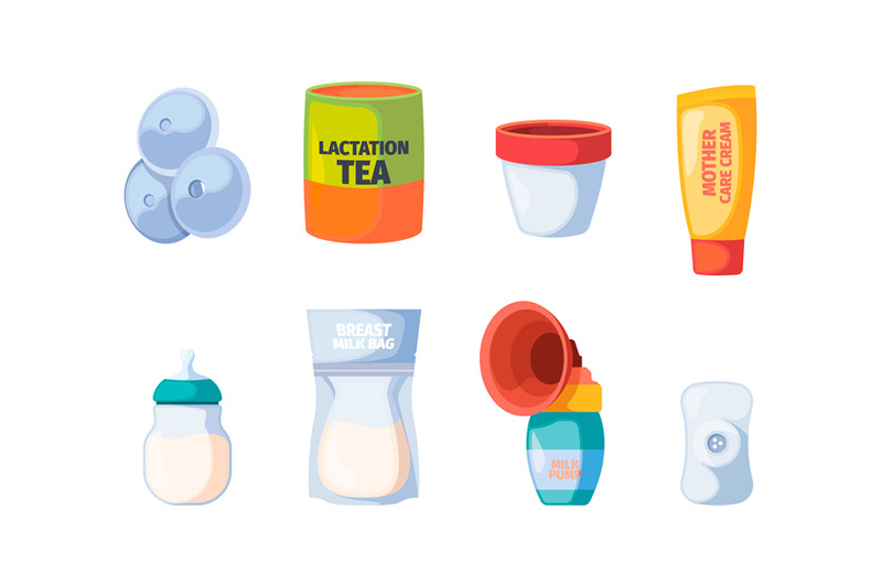 breastfeeding-icons-of-maternity-nurse-baby-breast-pump-bottle-with-m