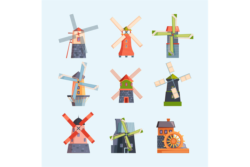 water-windmills-netherlands-rural-buildings-in-cartoon-style-brick-to