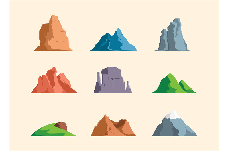 cartoon-mountains-rocky-symbols-outdoors-snowy-mountain-for-tourists