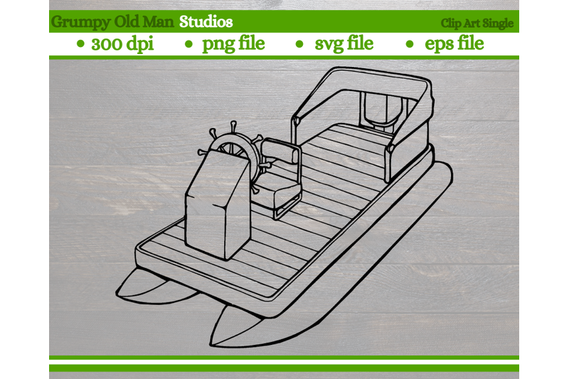 pontoon-boat-lake-boat-line-art