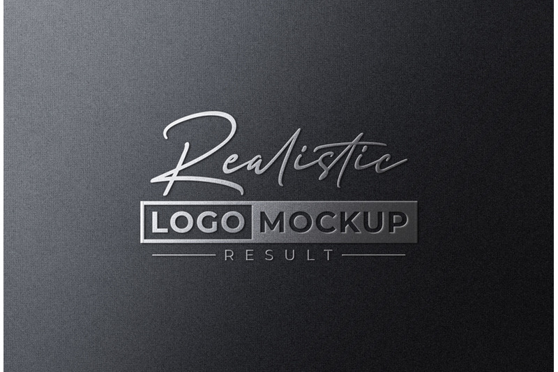 embossed-silver-foil-stamping-logo-mockup-on-black-grained-paper