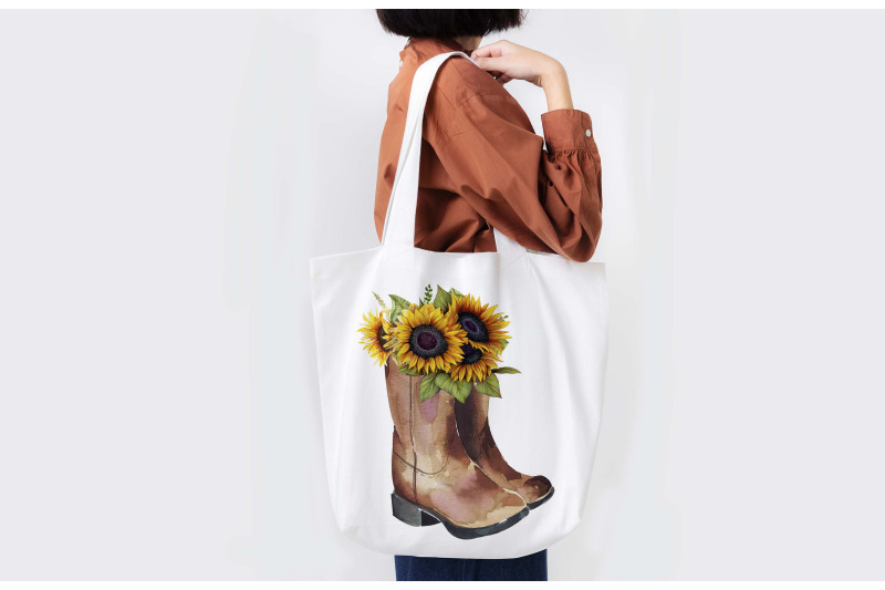 western-cowboy-boot-sunflower-sublimation