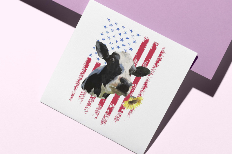 american-cow-sunflower-sublimation