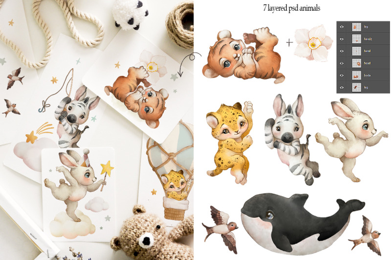 boho-baby-animal-watercolor-set