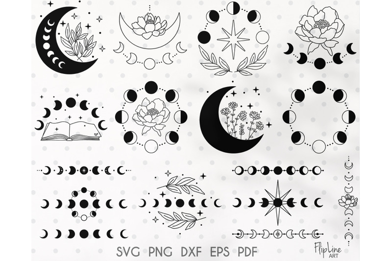 moon-phases-bundle-svg-amp-png-celestial-clipart-peony-floral