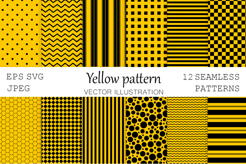 abstract-yellow-black-pattern-strip-pattern-dots-pattern