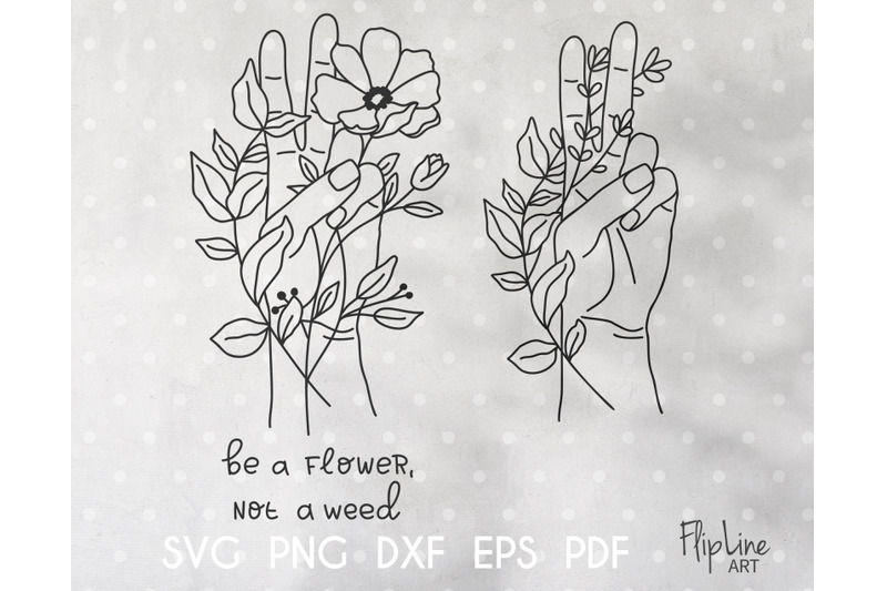 flower-bouquet-svg-amp-png-botanical-clipart-peace-sign