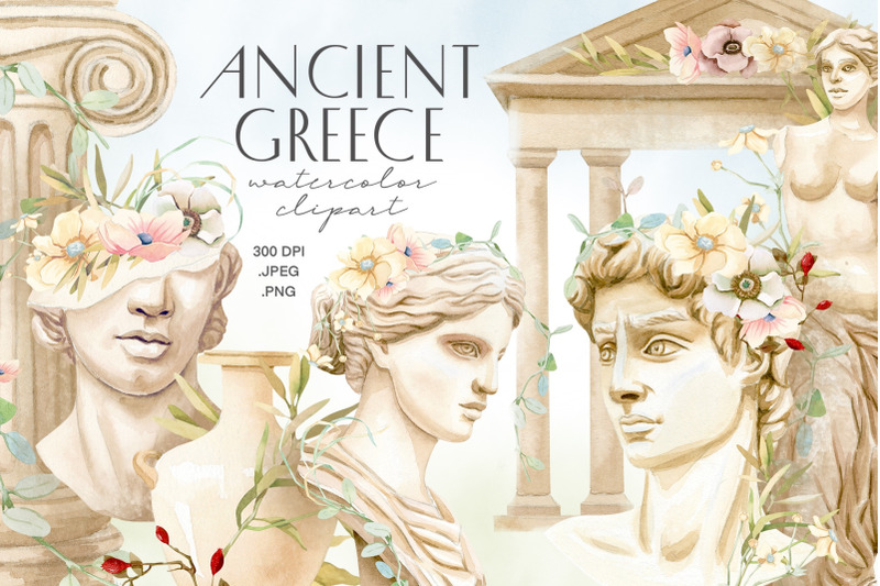ancient-greece-watercolor-clipart