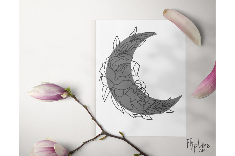 moon-boho-svg-amp-png-clipart-celestial-clipart-peony-bouquet