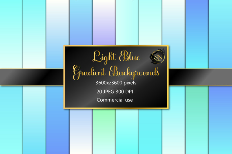 light-blue-gradient-digital-paper-pack-digital-background-scrapbook