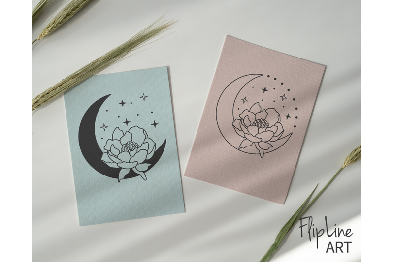bohemian-moon-svg-amp-png-clipart-peony-svg